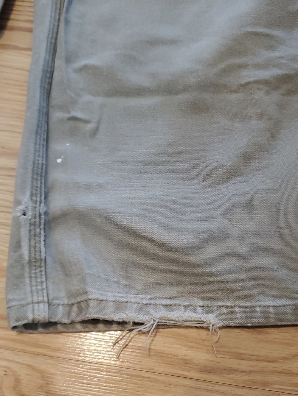 Vintage Carhartt Distressed Carpenter Pants – Gray/Sage Green  34/30 - Picture 5 of 9